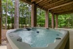 Lower Level Patio with Hot Tub & Outdoor Furniture